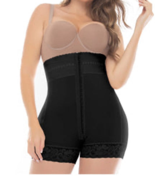 Strapless High Waist Boy Short Faja with Butt Lift